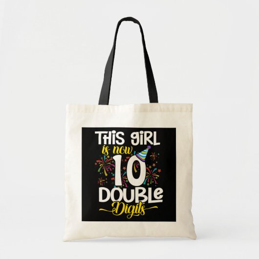 Tote Bag Cette Fille Est Maintenant 10 Chiffres Double 10 A (Devant)
