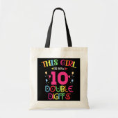 Tote Bag Cette fille est maintenant 10 chiffres doubles 10e (Devant)