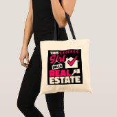 Tote Bag Cette Fille Vend Immobilier Immobilier Maison (Devant (produit))