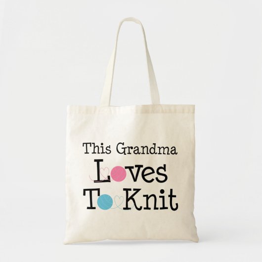 Tote Bag Cette Grand-Mère Aime À Knit (Devant)