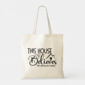 Tote Bag Cette Maison croit la tradition chrétienne (Dos)