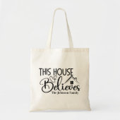 Tote Bag Cette Maison croit la tradition chrétienne (Devant)