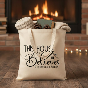 Tote Bag Cette Maison croit la tradition chrétienne