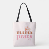 Tote Bag Cette maman prie (Dos)