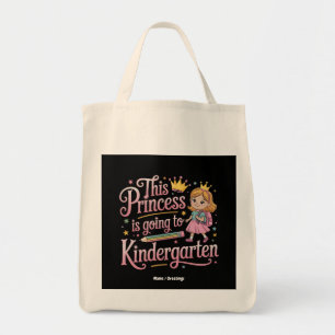 Tote Bag Cette princesse va à la maternelle mignonne cadeau