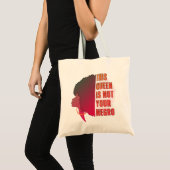 Tote Bag Cette reine n'est PAS VOTRE NÉGRO (Devant (produit))