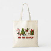 Tote Bag Cette Saison Joyeux Noël (Dos)