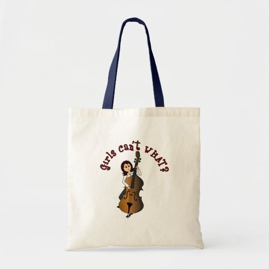 Tote Bag Chaîne à chaîne verticale double basse fille (Devant)