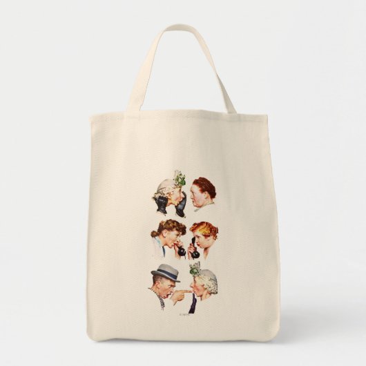 Tote Bag Chaîne de bavardage (Devant)