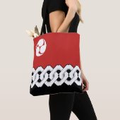 Tote Bag Chaîne et motif japonais traditionnels de (De près)
