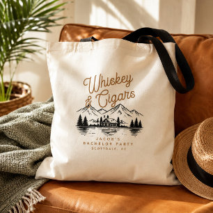 Tote Bag Chalet Maison au bord d'un lac pour enterrement de