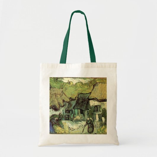 Tote Bag Chalets à Jorgus par Vincent van Gogh (Devant)
