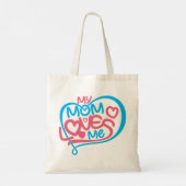 Tote Bag Chaleureux "Ma mère m'aime" Conception spéciale de (Dos)