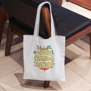 Tote Bag Chaleureux voeux de Noël