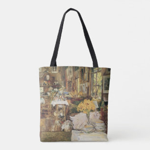 Tote Bag Chambre de fleurs par Childe Hassam, Beaux-arts vi
