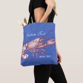 Tote Bag Chambre de plage faite sur commande de homard (De près)