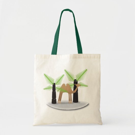 Tote Bag Chameau : achats heureux (Devant)