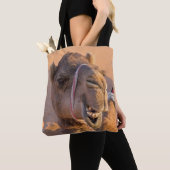 Tote Bag Chameau avec une expression faciale drôle - Oman (De près)