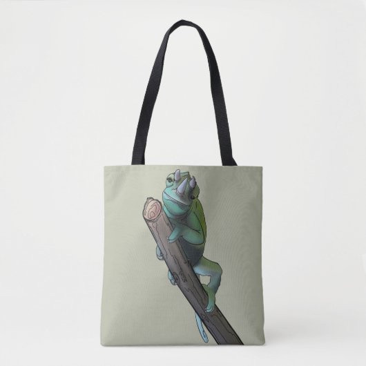 Tote Bag Chameleon de Cute Jackson (Devant)