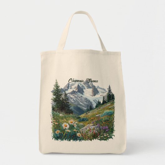 Tote Bag Chamonix, France : Destinations Iconiques (Devant)