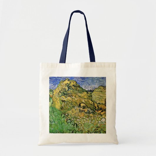 Tote Bag Champ avec piles de blé par Vincent van Gogh (Devant)