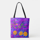 Tote Bag Champ Citrouille purplé dans le style Pop Art (Dos)