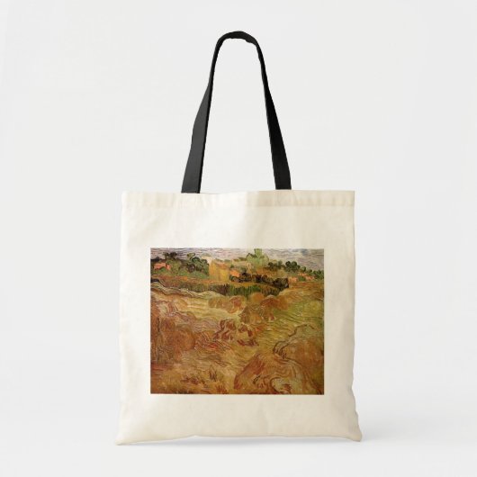 Tote Bag Champ de blé avec Auvers de Vincent van Gogh (Devant)