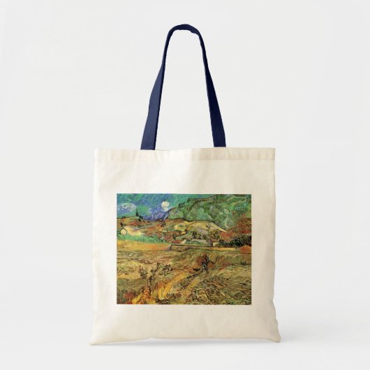 Tote Bag Champ de blé clos avec paysan de Vincent van Gogh (Devant)