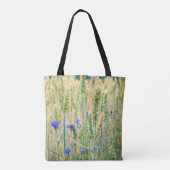Tote Bag Champ de blé d'été avec fleurs de maïs (Dos)