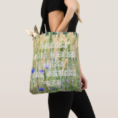 Tote Bag Champ de blé d'été avec fleurs de maïs (De près)