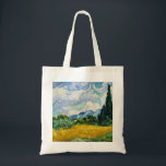 Tote Bag Champ de blé Van Gogh avec Cyprès. Impressionnisme<br><div class="desc">sac fourre-tout Van Gogh "Blé Field with Cyprès".</div>