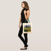 Tote Bag Champ de blé vert avec Cypress par Vincent van Gog (Devant (modèle))