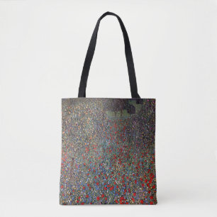Tote Bag Champ de coquelicots, Gustav Klimt