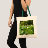 Tote Bag Champ de fleurs de Lotus Jardin d'été (Devant (produit))