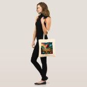 Tote Bag Champ de fraises de rêves (Devant (modèle))
