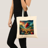 Tote Bag Champ de fraises de rêves (Devant (produit))