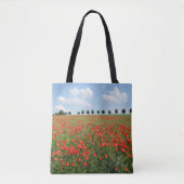 Tote Bag Champ de pavot en fleurs (Devant)