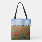 Tote Bag Champ de pavot en fleurs (Dos)