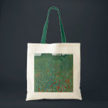 Tote Bag Champ de pavot par Gustav Klimt, Art Nouveau Vinta<br><div class="desc">Poppy Field (1907) de Gustav Klimt est un art vintage de l'époque victorienne symbolisme de la peinture de paysage floral. Une scène nature avec un grand pré avec des fleurs de pavot rouge en fleurs. C'est le printemps et les pavots et les arbres fruitiers sont en fleurs. À propos de...</div>