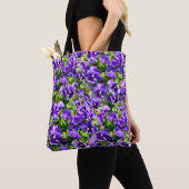 Tote Bag Champ de Purple Pansy (De près)