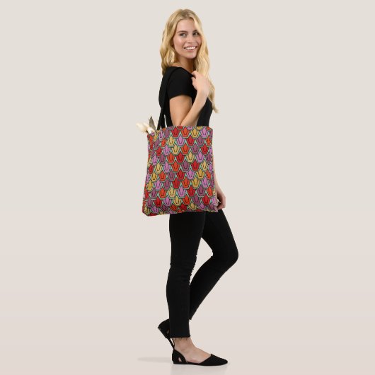 Tote Bag Champ de tulipe mixte (Sur le modèle)
