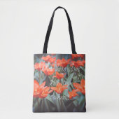 Tote Bag Champ de tulipe rouge (Devant)