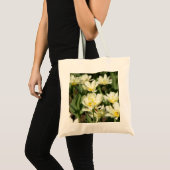 Tote Bag Champ de tulipes blanches (Devant (produit))