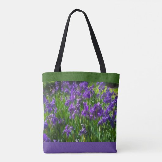 Tote Bag Champ d'Irises Fourre-tout (Dos)