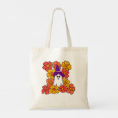Tote Bag Champ fleur de fantôme d'Halloween mignon (Dos)