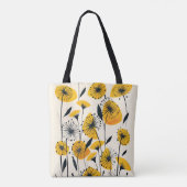 Tote Bag Champ fleur sauvage Dandelion (Dos)