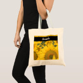Tote Bag Champ jaune de tournesols photo (Devant (produit))
