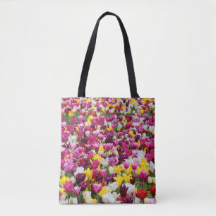 Tote Bag champ plein de tulipes