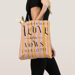 Tote Bag Champagne Veuve avant Vows Bachelorette Party