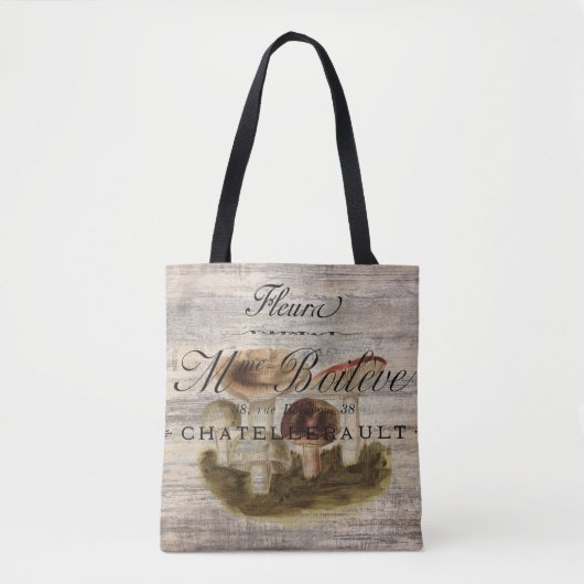Tote Bag champignon botanique rustique hipster (Devant)